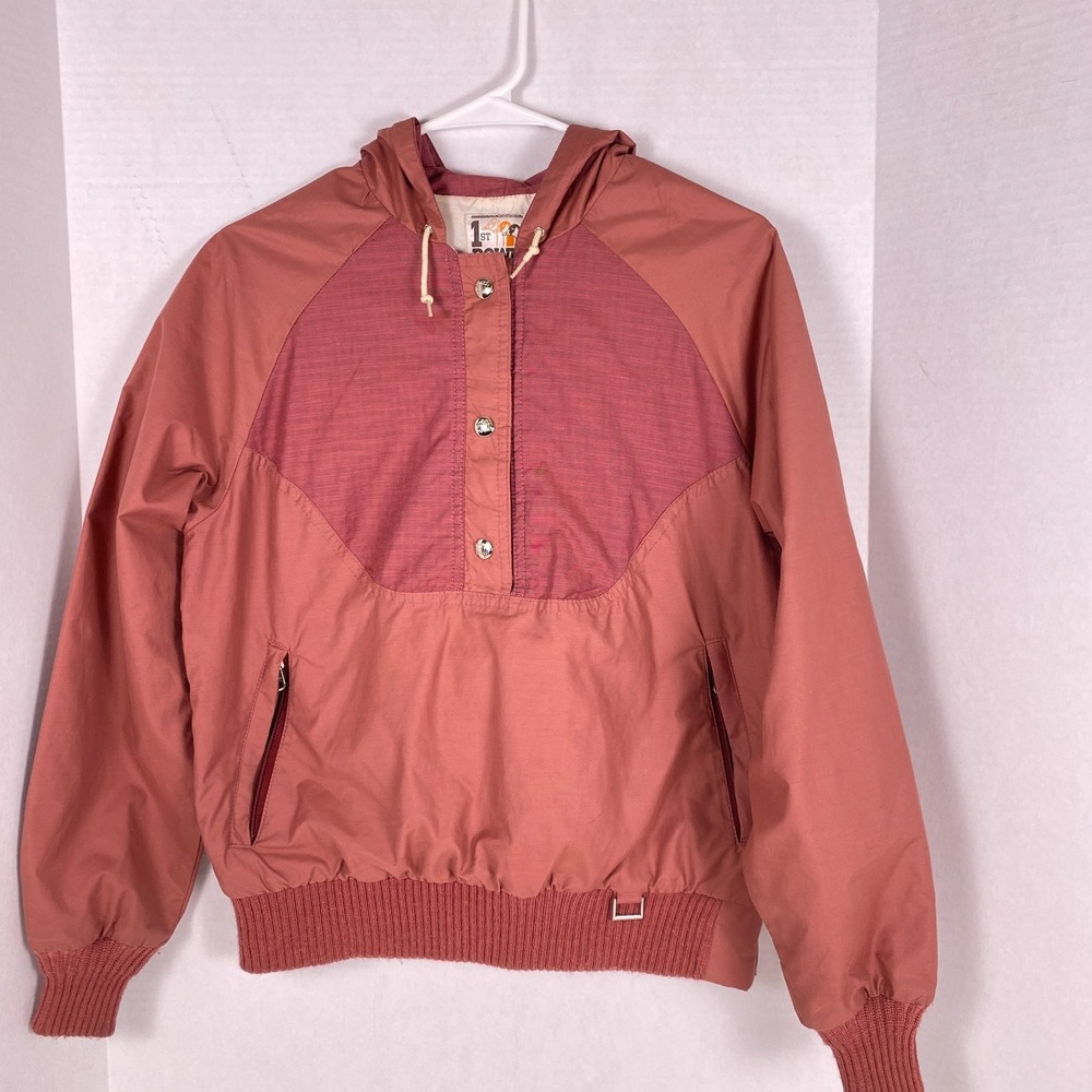 1st Down Goose Qrt Snap Hoodie‎ Jacket. Lightweight, Mauve Girls size 10.